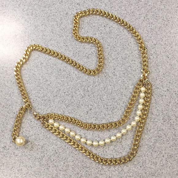 Gorgeous silver toggle chain-link metal belt - Picture 4 of 5